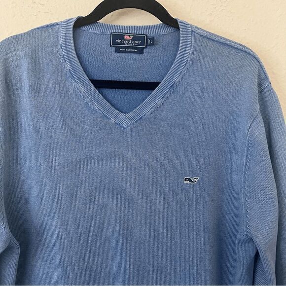 Vineyard Vines Cashmere Blend V-neck Sweater Size Large - Picture 2 of 7